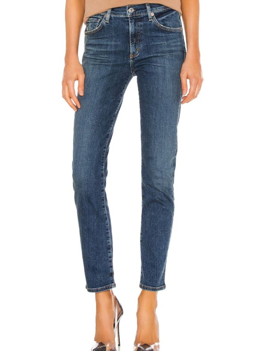 Citizens of Humanity Skyla Mid Rise Slim Straight Jeans Charisma Size 26